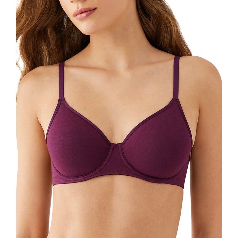 Brand New B. Tempt'd Women's Size 32C Cotton Unlined Underwire Bra Purple